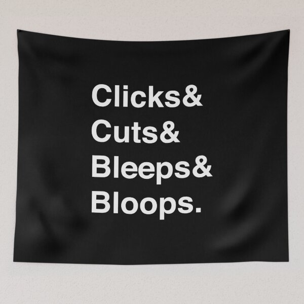 Item preview, glitch edm clicks cuts bleeps bloops designed and sold by goatboyjr.