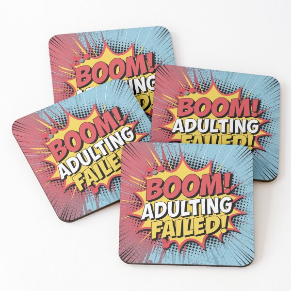 Item preview, BOOM! Adulting Failed! – Pop Art Design  designed and sold by Mystic Wild Studio.
