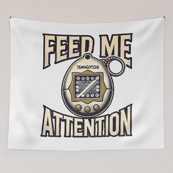 Item preview, Tamagotchi - Feed Me Attention designed and sold by TSQ.