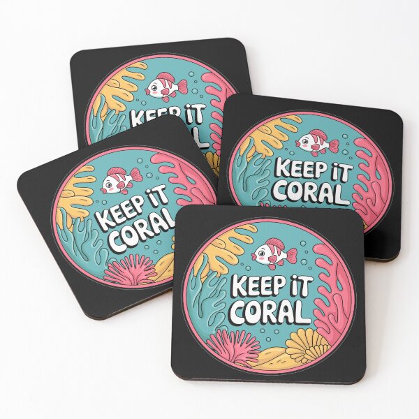 Item preview, Keep It Coral - Save Coral Reef, Sea Protection designed and sold by MrERNST.