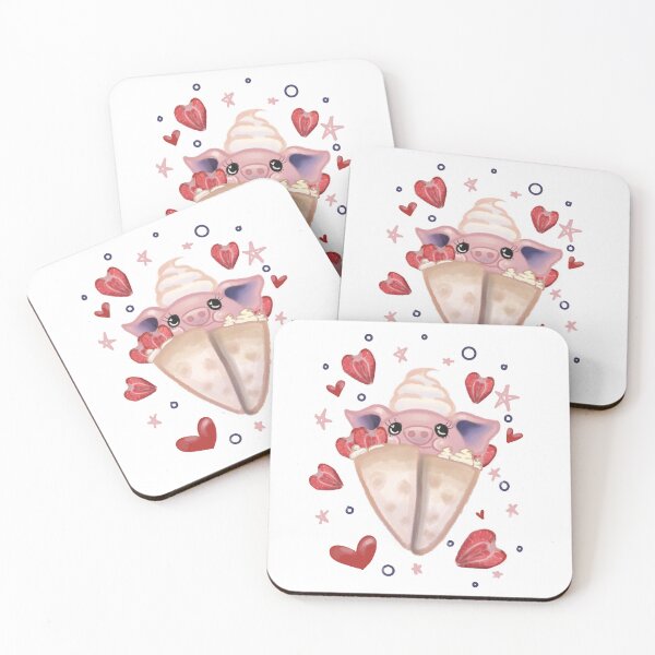 Item preview, Strawberry Piggy Crepe designed and sold by Wolfy's Whims.