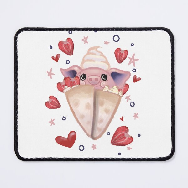 Item preview, Strawberry Piggy Crepe designed and sold by Wolfy's Whims.