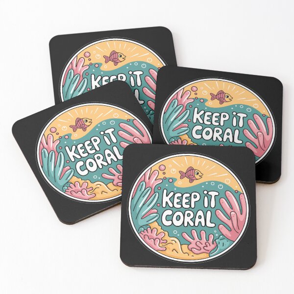 Item preview, Keep It Coral - Save Coral Reef, Sea Protection designed and sold by MrERNST.