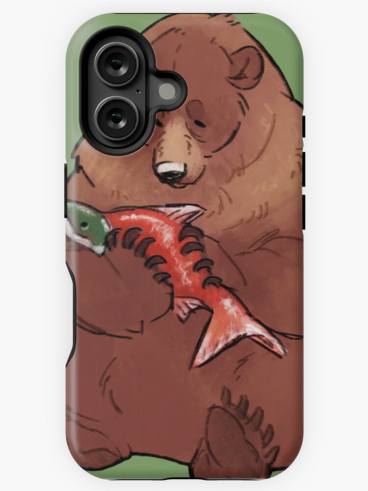 Thumbnail 1 of 4, iPhone Case, Hungry Bear designed and sold by StinaB.