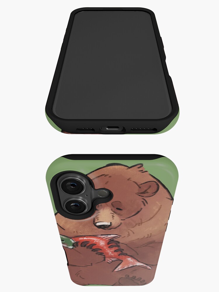 Thumbnail 3 of 4, iPhone Case, Hungry Bear designed and sold by StinaB.