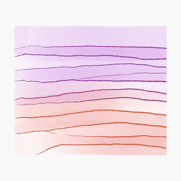 Item preview, Purple & Peach Landscape with lines designed and sold by MKTplaceDesign.