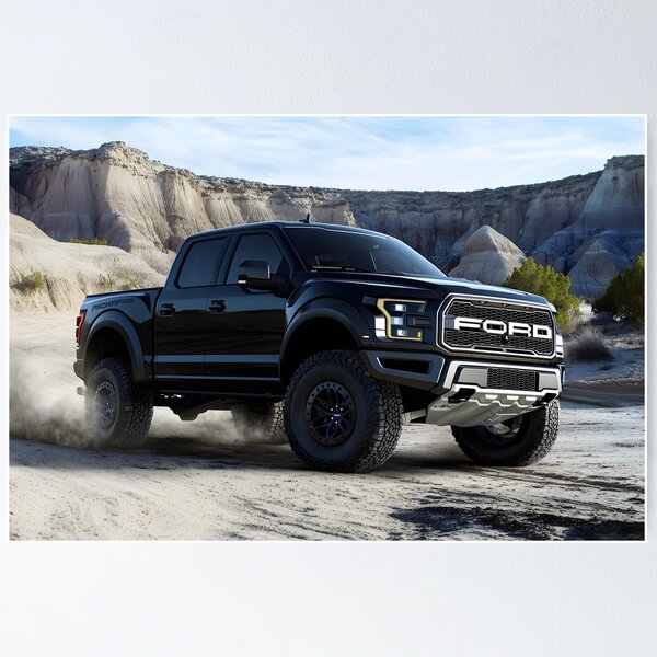 Item preview, Black Ford Raptor F-150 – Power, Performance & Prestige designed and sold by AutoPopStudio.