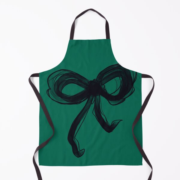 Item preview, Black bow on green background designed and sold by MKTplaceDesign.