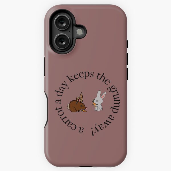 Item preview, A Carrot a Day Keeps the Grump Away designed and sold by sunmoonsisters.