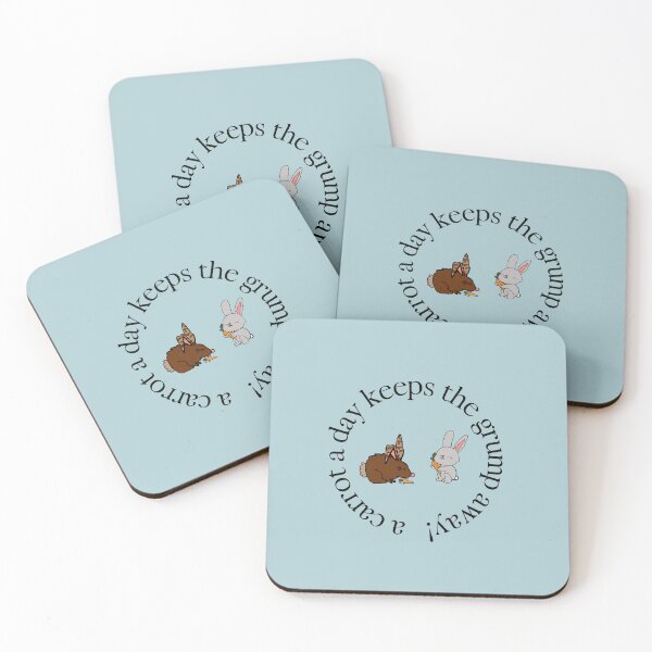 Item preview, A Carrot a Day Keeps the Grump Away designed and sold by sunmoonsisters.