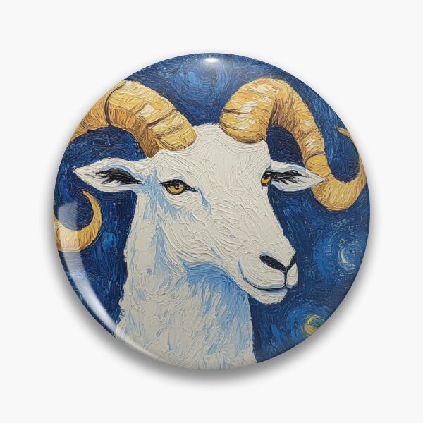 Item preview, Aries zodiac symbol | Post-impressionist painting style designed and sold by ComicsFactory.