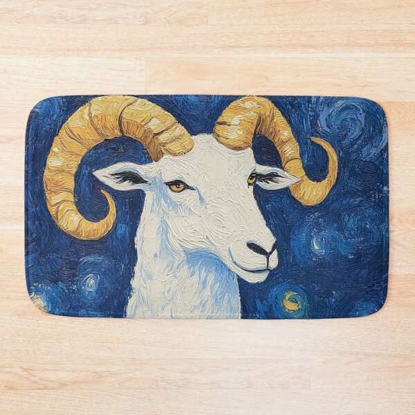 Item preview, Aries zodiac symbol | Post-impressionist painting style designed and sold by ComicsFactory.