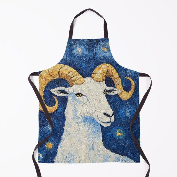 Item preview, Aries zodiac symbol | Post-impressionist painting style designed and sold by ComicsFactory.