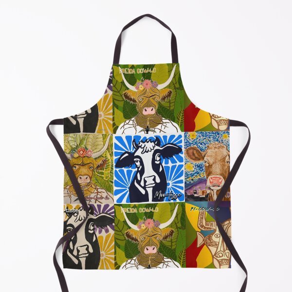 Item preview, Master Artist Cow Prints- Mootisse, CowVinci, Freida Cowlo, PiCowSo designed and sold by Heather Wheeler.