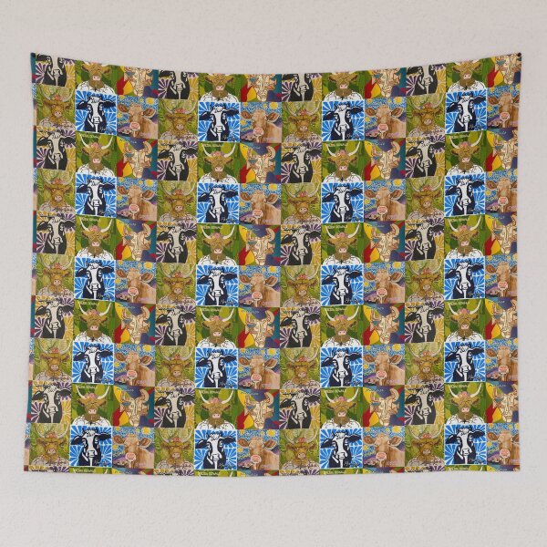 Item preview, Master Artist Cow Prints- Mootisse, CowVinci, Freida Cowlo, PiCowSo designed and sold by Heather  Wheeler.