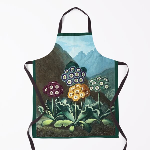 Item preview, Auricula FLowers Among Mountains 1800s Robert John Thornton designed and sold by RocketshipRetro.