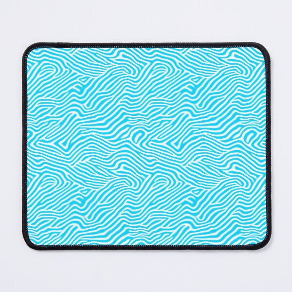 Item preview, Blue Abstract Wavy Zebra Pattern – Modern Fluid Line Art designed and sold by InkInduldge.