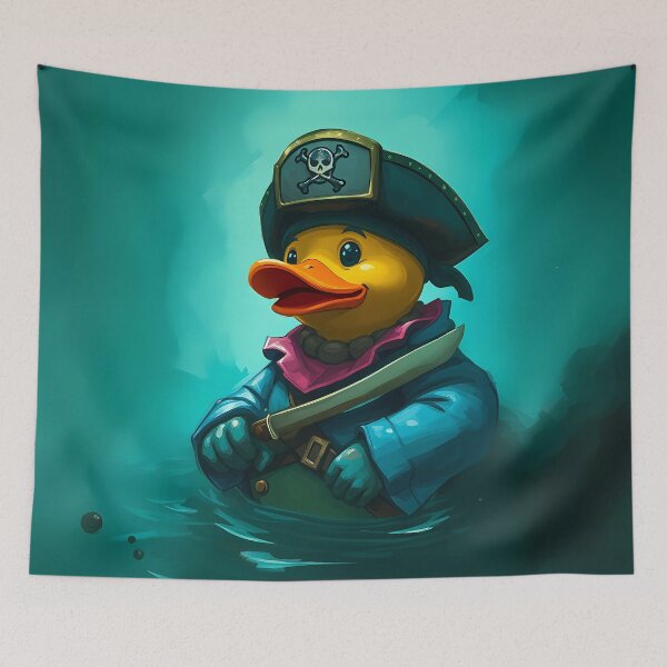 Item preview, Pirate duck - the dangerous captain of the seven seas designed and sold by KateVil.