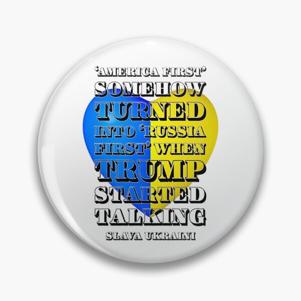 Support and stand with Ukraine. Slava Ukraini Pin
