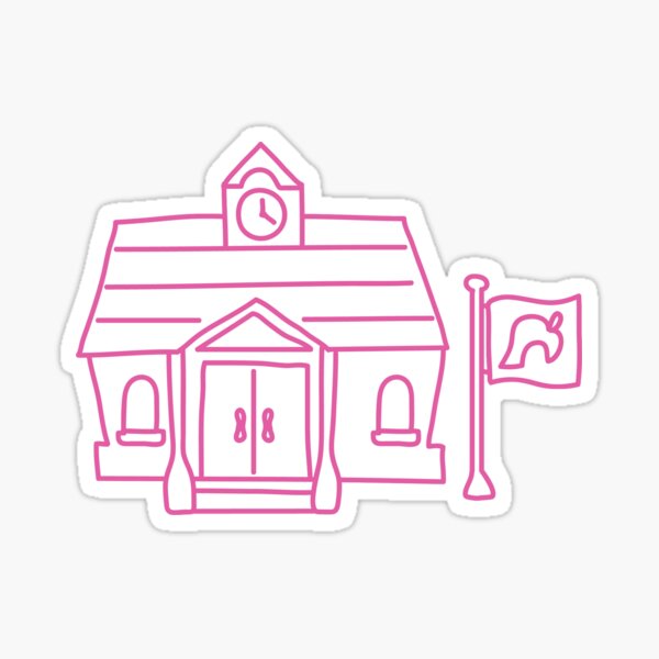 Vista previa del artículo con la obra «Ayuntamiento / edificio de servicios a los residentes ¡garabato esquemático de acnh!», diseñado y vendido por monkeybananas.