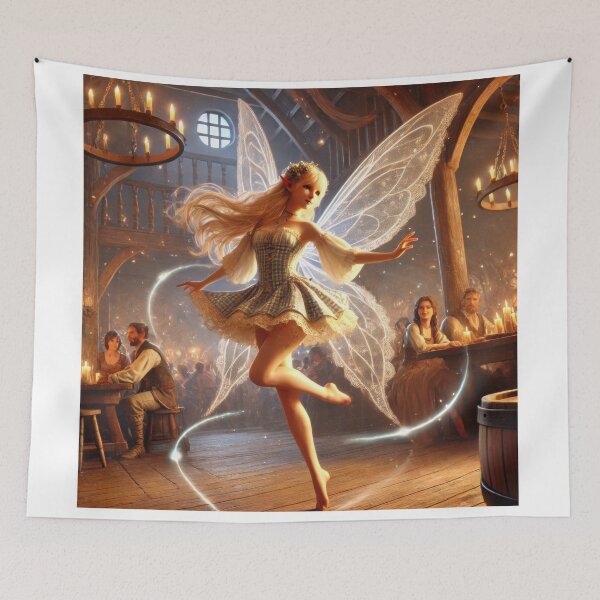 Item preview, Female Fairy Dancing Bard designed and sold by Johnny MeatShield.