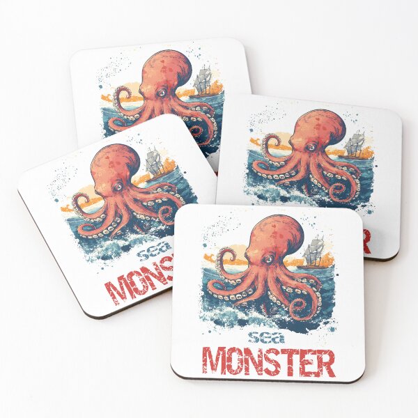 Artikelvorschau, Oktopus Seeungeheuer entworfen und verkauft von AlchemyColor.