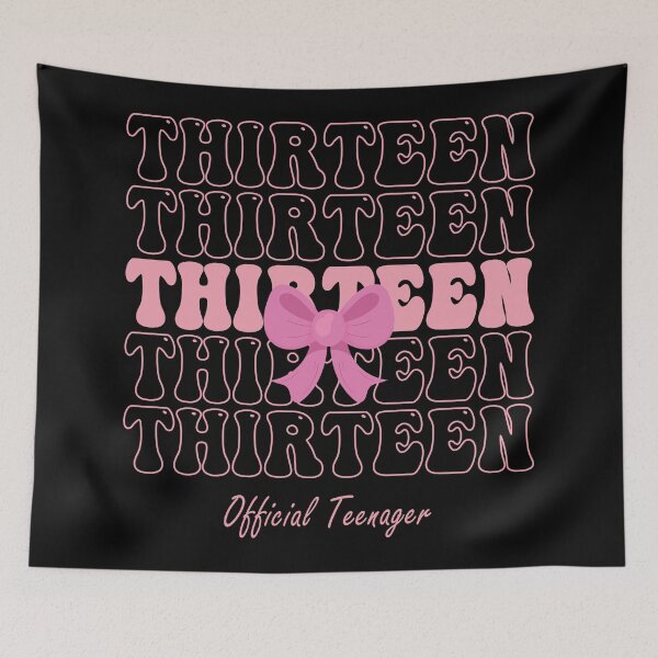 Item preview, 13 Year Old Pink Coquette Bow Official Teenager 13th Bday designed and sold by Blok45.