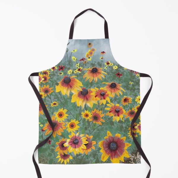 Item preview, Field of beautiful Rudbeckia flowers designed and sold by mazarte.