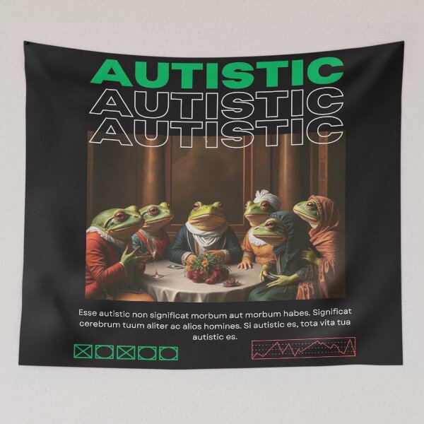 Item preview, Autism Pride Frog Meme: Renaissance Edition designed and sold by ShonenMart.