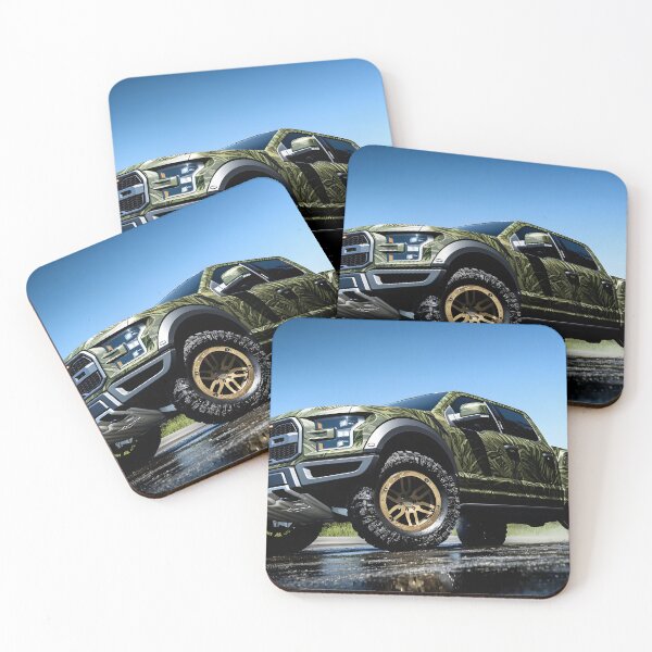 Item preview, Camo Ford Raptor F-150 – Built for Adventure, Designed to Stand Out II designed and sold by AutoPopStudio.