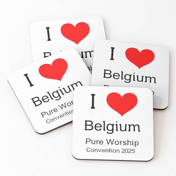 Item preview, I Love Belgium, Pure Worship Convention 2025 designed and sold by Kolcha.