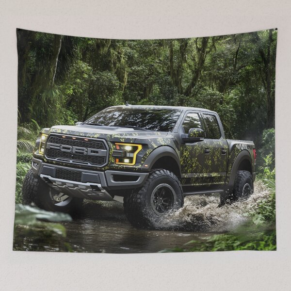 Item preview, Camo Ford Raptor F-150 – Built for Adventure, Designed to Stand Out V designed and sold by AutoPopStudio.