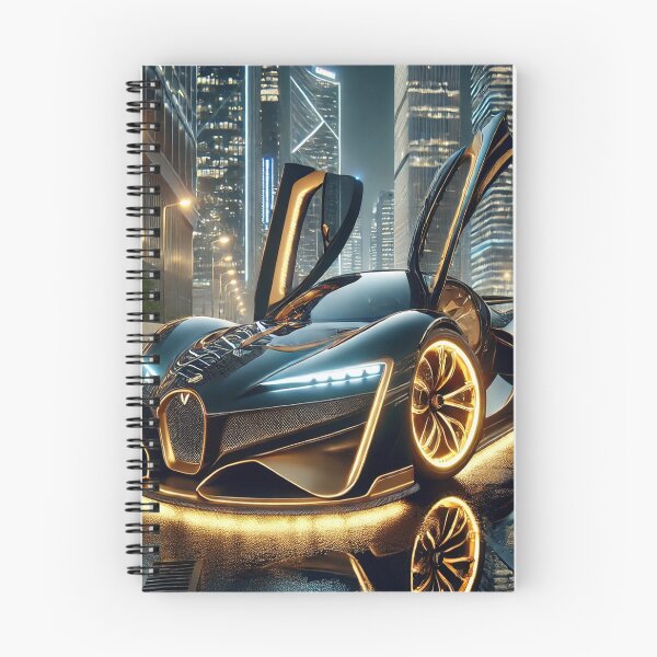 Item preview, Futuristic Luxury Supercar | Black & Gold Hypercar | Elite Automotive Art designed and sold by AkilaCreations .