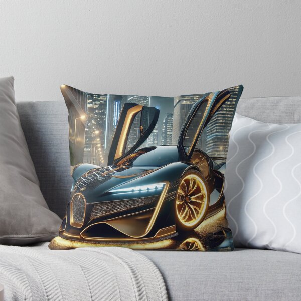 Item preview, Futuristic Luxury Supercar | Black & Gold Hypercar | Elite Automotive Art designed and sold by AkilaCreations .