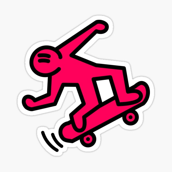 Item preview, Skateboarder in action - Minimalist art designed and sold by UNIVERSAB.