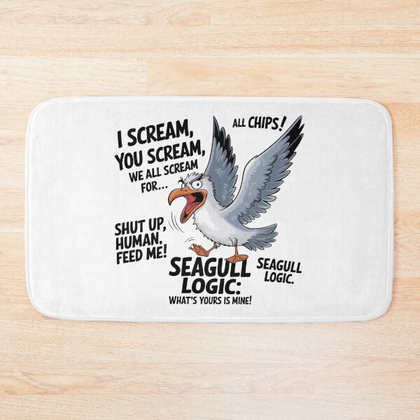 Item preview, Seagull Logic: I Scream, You Scream, FEED ME! designed and sold by boboodesigns.