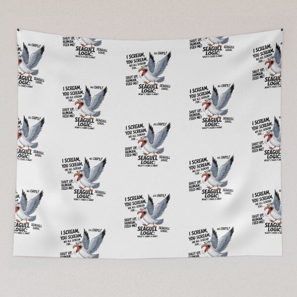 Item preview, Seagull Logic: I Scream, You Scream, FEED ME! designed and sold by boboodesigns.