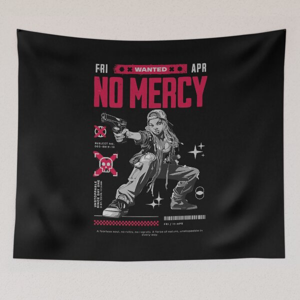 Item preview, No Mercy | Wanted | Wanted | Unstoppable | Mercy designed and sold by beDiceDesigns.