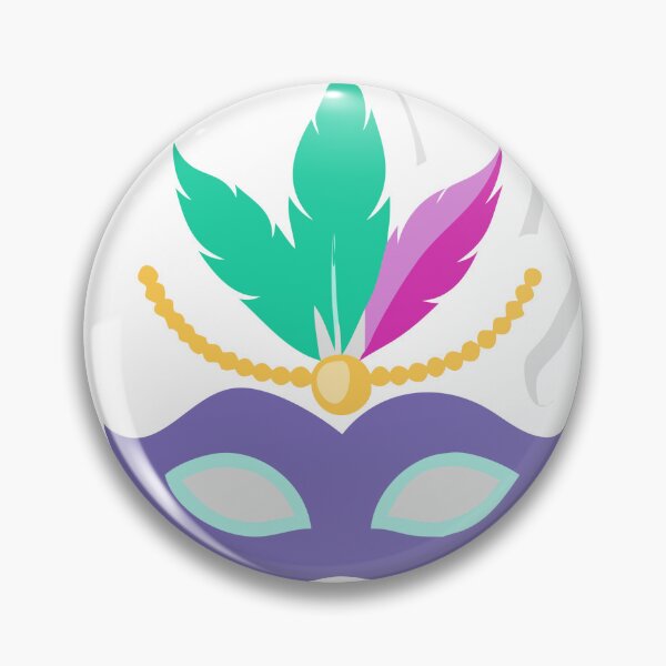 Item preview, Purple Masquerade Mask with Colorful Feathers and Gold Bead Chain designed and sold by Creative88Art.