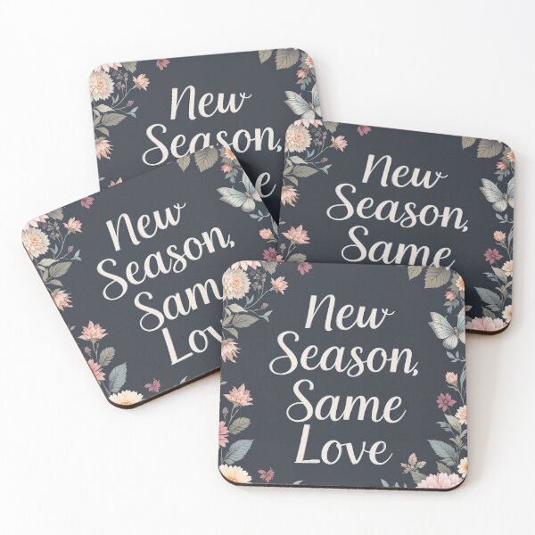 Item preview, New Season Same Love Floral Elegant Love Quote designed and sold by Angelsartsandpattern.