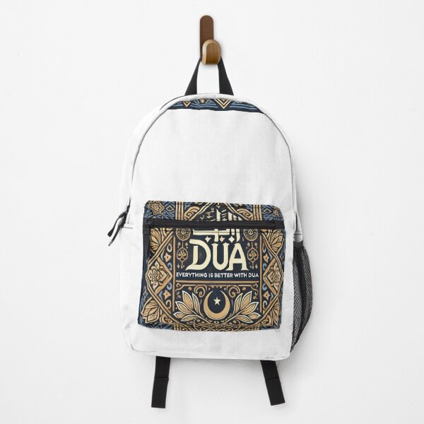 Item preview, Everything is Better with Dua | Islamic Calligraphy | Gold & Navy Blue Design designed and sold by AkilaCreations .