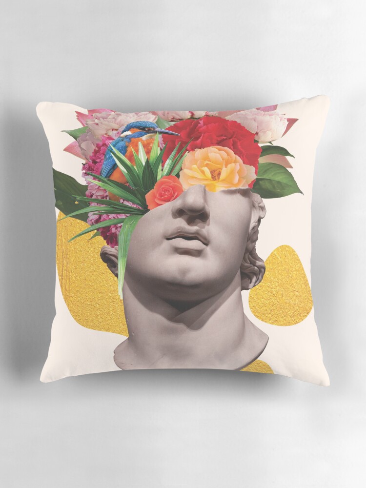 Thumbnail 3 of 4, Pillow, Flower Head designed and sold by SomeGoodPaperCo.