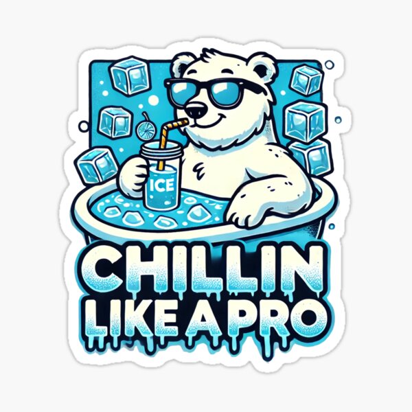 Artikel-Vorschau von Chillen wie ein Profi – Eisbär-Design, designt und verkauft von  Any Mood Designs.