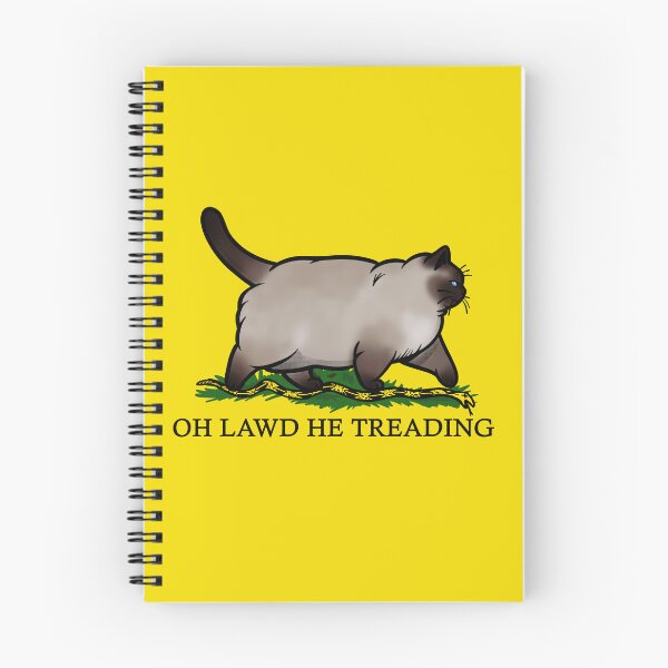 Item preview, Oh Lawd He Treading Siamese Cat designed and sold by KilkennyCat Art.