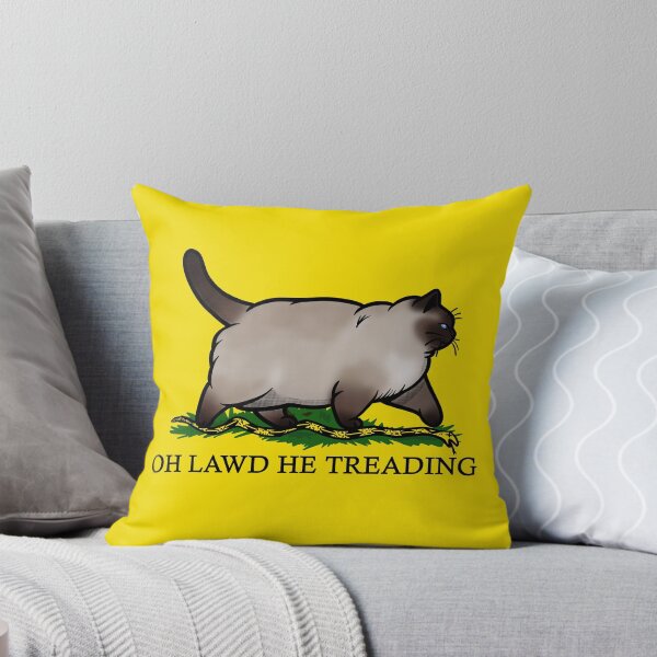 Item preview, Oh Lawd He Treading Siamese Cat designed and sold by KilkennyCat Art.