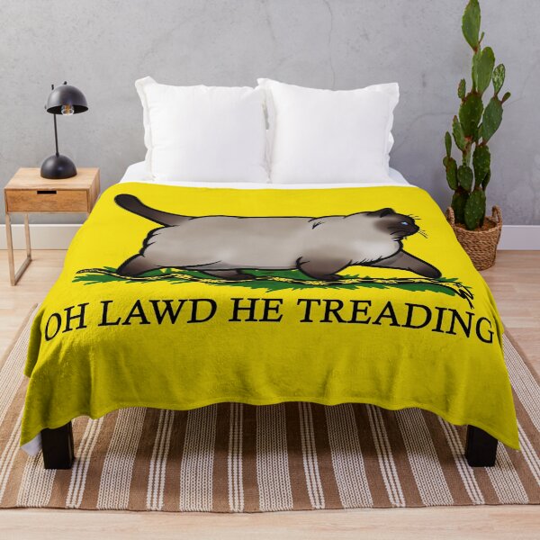 Item preview, Oh Lawd He Treading Siamese Cat designed and sold by KilkennyCat Art.