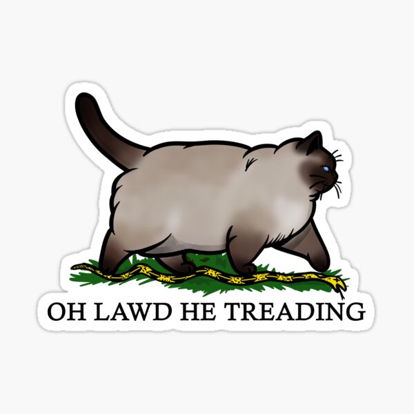 Artikel-Vorschau von Oh Herr, er tritt eine Siamkatze, designt und verkauft von KilkennyCat Art.