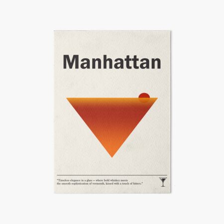 Artikel-Vorschau von Ästhetisches Design für Manhattan-Cocktails, designt und verkauft von Chromesthezia.