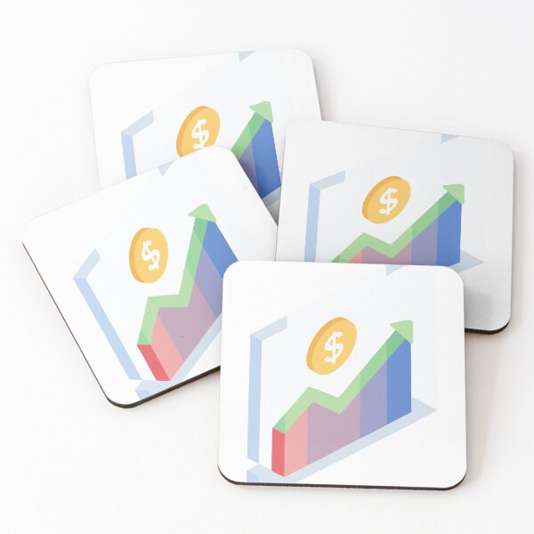 Item preview, Isometric Financial Growth Chart with Arrow and Dollar Coin designed and sold by Creative88Art.