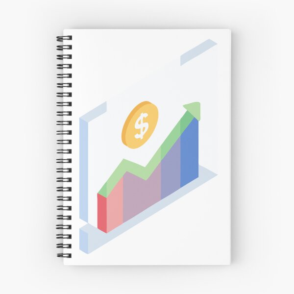 Item preview, Isometric Financial Growth Chart with Arrow and Dollar Coin designed and sold by Creative88Art.